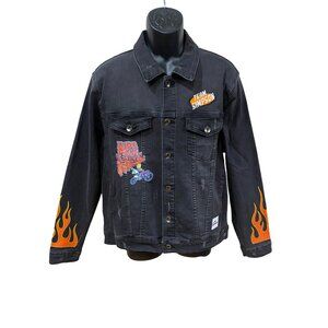 The Simpsons "Ride Like Hell" Black Denim Jacket L